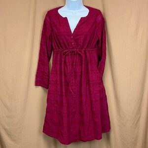 Red Long Sleeve GAP Maternity Dress Size XS